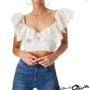 Alice and Olivia Bleeker Top